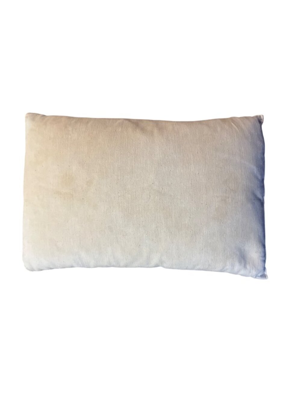 Vintage Feather Bed Pillow Beige Rustic Decor Stained Used Farmhouse  Handmade - Picture 2 of 16